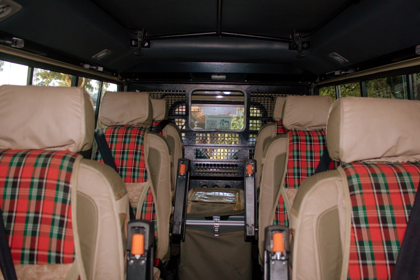 Comfortable Focus Mission safari vehicle interior